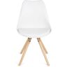Impt-home-design - Pack 4 sillas Ralf en color blanco 53 cm(ancho) 83 cm(altura) 40.5 cm(fondo)