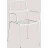 Silla de Comedor Apilable con Reposabrazos Elton Sklum Blanco - Blanco