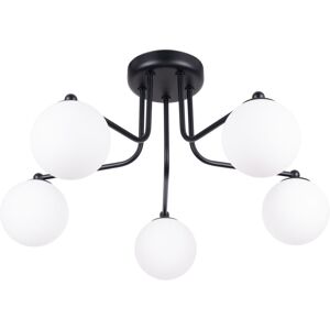 SOLLUX LIGHTING Astral Lámpara de Techo Semi-empotrada Minimalista 5 Luz Negra SOLLUX LIGHTING Astral Lámpara de Techo Semi-empotrada Minimalista 5 Luz Negra