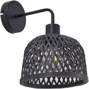 Lindby Eskil - Lámpara de Pared en Bambú Negra Lindby Eskil - Lámpara de Pared en Bambú Negra
