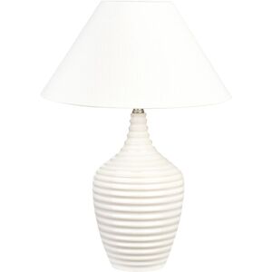 Lámpara de Mesa Beige en Cerámica Beliani CELESTE - Lámpara de Mesa Lámpara de Mesa Beige en Cerámica Beliani CELESTE - Lámpara de Mesa