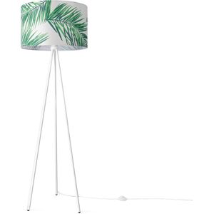 Paco Home - Luminaria De Pie Salón Dormitorio E27 Naturaleza Palmeras Verde Beige Verde (ø455cm), Lámpara De Pie - Blanco Paco Home - Luminaria De Pie Salón Dormitorio E27 Naturaleza Palmeras Verde Beige Verde (ø455cm), Lámpara De Pie - Blanco