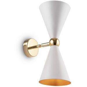 Vesper Moderna Vesper 2 Luces Blancas Con Aplique Dorado Up Down - Maytoni Vesper Moderna Vesper 2 Luces Blancas Con Aplique Dorado Up Down - Maytoni