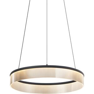 Moderno Lámpara Colgante Moderna Negra 59cm Incl. Led Regulable En 3 Pasos - Anello Chandelier Acero /aluminio /plástico Redonda Incluye Led Max. 1 X 20 Watt - Qazqa Moderno Lámpara Colgante Moderna Negra 59cm Incl. Led Regulable En 3 Pasos - Anello Chandelier Acero /aluminio /plástico Redonda Incluye Led Max. 1 X 20 Watt - Qazqa