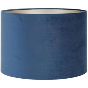 LIGHT & LIVING Pantalla De Lámpara - Velours - Azul - Textil - - Light&living LIGHT & LIVING Pantalla De Lámpara - Velours - Azul - Textil - - Light&living