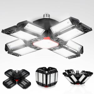 PNUATICM Iluminación Led Para Garaje De 200 W, 20 000 Lm, 6500 K, Luz De Techo Deformable Con 12 Paneles Ajustables, Luz De Techo Led Para Taller E26/e27, Luz De Techo Para Garaje, Sótano, Tienda, Taller, Alma PNUATICM Iluminación Led Para Garaje De 200 W, 20 000 Lm, 6500 K, Luz De Techo Deformable Con 12 Paneles Ajustables, Luz De Techo Led Para Taller E26/e27, Luz De Techo Para Garaje, Sótano, Tienda, Taller, Alma