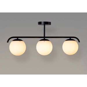 BARCELONA LED Lámpara De Techo Triple Bolas Cristal 'talí' - 3xe27 - Negro BARCELONA LED Lámpara De Techo Triple Bolas Cristal 'talí' - 3xe27 - Negro