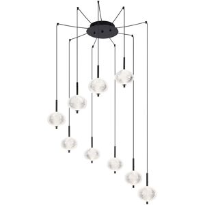 Lámpara Colgante - Aida - Negro - Vidrio - Ø 76cm - Led - - Globo Lámpara Colgante - Aida - Negro - Vidrio - Ø 76cm - Led - - Globo