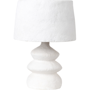 Lámpara de mesa de papel maché blanco Arapey BELIANI Lámpara de mesa de papel maché blanco Arapey BELIANI