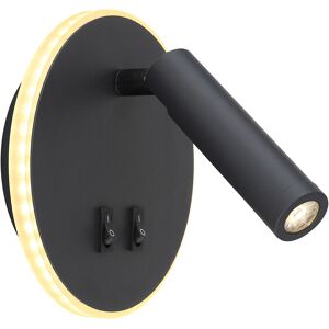 Globo - Aplique De Pared - Many - Negro - Metal - Ø 15cm - Led - Globo - Aplique De Pared - Many - Negro - Metal - Ø 15cm - Led -