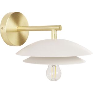 Lámpara de pared Beliani oro blanco y metal - Iluminación moderna y glamorosa Lámpara de pared Beliani oro blanco y metal - Iluminación moderna y glamorosa
