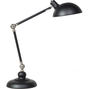 BELIANI Lámpara De Mesa De Metal Negro 80 Cm Brazo Ajustable Pantalla Moderna Meramec BELIANI Lámpara De Mesa De Metal Negro 80 Cm Brazo Ajustable Pantalla Moderna Meramec