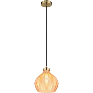 Globo - Lámpara Colgante - Jessica - Ámbar - Vidrio - Ø 22cm - Globo - Lámpara Colgante - Jessica - Ámbar - Vidrio - Ø 22cm -
