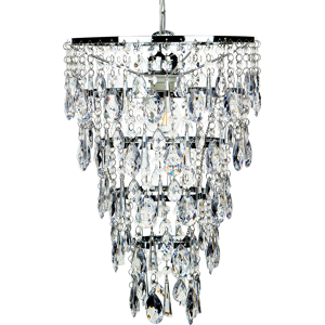 Beliani Lámpara Colgante Plateada - Lámpara de Suspensión - Diseño Glamoroso Beliani Lámpara Colgante Plateada - Lámpara de Suspensión - Diseño Glamoroso
