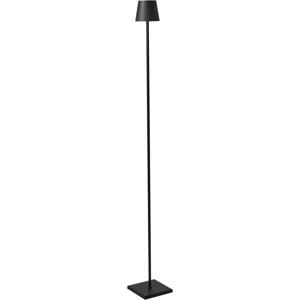 Lámpara de pie Gavarresa negra minimalista interior exterior Beliani Lámpara de pie Gavarresa negra minimalista interior exterior Beliani
