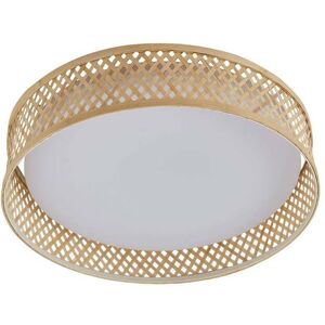 Lindby Eilif - Lámpara de Techo LED de Bambú Marrón - Lámpara de Techo Lindby Eilif - Lámpara de Techo LED de Bambú Marrón - Lámpara de Techo