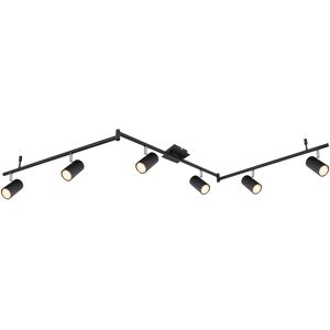 Foco - Robby - Negro - Metal - Foco De Superficie - Gu10 - Globo Foco - Robby - Negro - Metal - Foco De Superficie - Gu10 - Globo