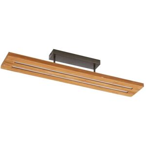 Lámpara de Techo 'Nesaja' en Marrón Madera - Lindby Lámpara de Techo 'Nesaja' en Marrón Madera - Lindby