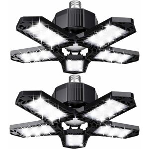 PENY Juego De Luces Led Para Garaje - 120 W - 12 000 Lm - Lámpara De Taller - Plafones Deformables - Paneles E26/e27 - 2 Lámparas PENY Juego De Luces Led Para Garaje - 120 W - 12 000 Lm - Lámpara De Taller - Plafones Deformables - Paneles E26/e27 - 2 Lámparas