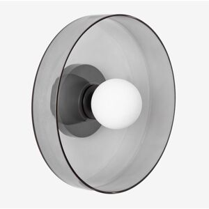 Aplique de pared Jaxal Vidro Negro Ø35cm Sklum Aplique de pared Jaxal Vidro Negro Ø35cm Sklum