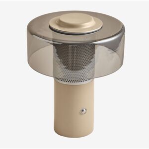 Sklum - Lámpara De Mesa Led Inalámbrica En Cristal Y Acero Elfriede Sklum - Lámpara De Mesa Led Inalámbrica En Cristal Y Acero Elfriede