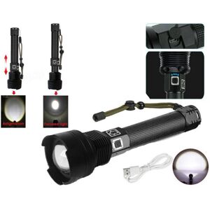 TRADE SHOP TRAESIO Trade Shop - Táctica / Antorcha Militar Led Cree T6 Recargable Zoom 2 Baterías P516-p70 V2 - TRADE SHOP TRAESIO Trade Shop - Táctica / Antorcha Militar Led Cree T6 Recargable Zoom 2 Baterías P516-p70 V2 -