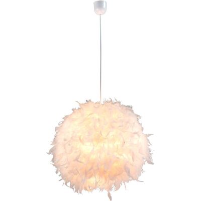 Lámpara Colgante Globo - Pantalla de Plumas - Altura Ajustable Lámpara Colgante Globo - Pantalla de Plumas - Altura Ajustable