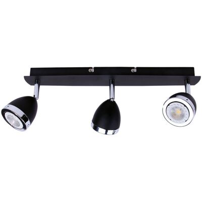 Italux - Calasa Barra De Foco De Techo Moderna De 3 Luces, Gu10 Italux - Calasa Barra De Foco De Techo Moderna De 3 Luces, Gu10
