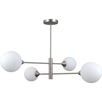 Italux Evora Moderna Lámpara De Techo Semiempotrada De 4 Luces Y Brazos Múltiples, G9 Italux Evora Moderna Lámpara De Techo Semiempotrada De 4 Luces Y Brazos Múltiples, G9