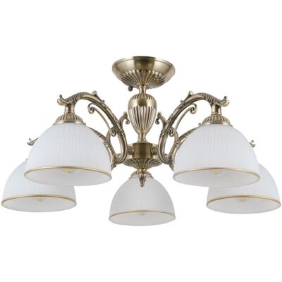Italux Feneza Elegante Lámpara De Techo Semiempotrada De 5 Luces Y Brazos Múltiples, E27 Italux Feneza Elegante Lámpara De Techo Semiempotrada De 5 Luces Y Brazos Múltiples, E27