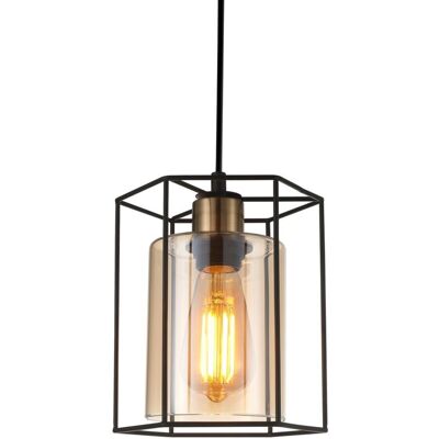 Kalula Lámpara De Techo Colgante Industrial, Retro 1 Luz Linternas, E27 - Italux Kalula Lámpara De Techo Colgante Industrial, Retro 1 Luz Linternas, E27 - Italux