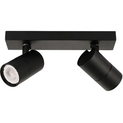 Italux - Laconi Foco De Techo Doble Moderno De 2 Luces, Gu10 Italux - Laconi Foco De Techo Doble Moderno De 2 Luces, Gu10