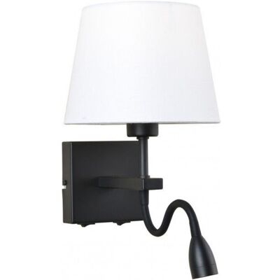 Norte - Lámpara De Noche Led Moderna Negro Mate, Blanco Cálido 3000k 350lm - Italux Norte - Lámpara De Noche Led Moderna Negro Mate, Blanco Cálido 3000k 350lm - Italux