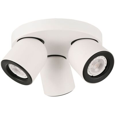 Nuora Grupos De Focos De Techo Modernos De 3 Luces, Gu10 - Italux Nuora Grupos De Focos De Techo Modernos De 3 Luces, Gu10 - Italux
