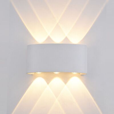 Lámpara de Pared Exterior Blanca Italux Ortelo - 6W IP54 Lámpara de Pared Exterior Blanca Italux Ortelo - 6W IP54