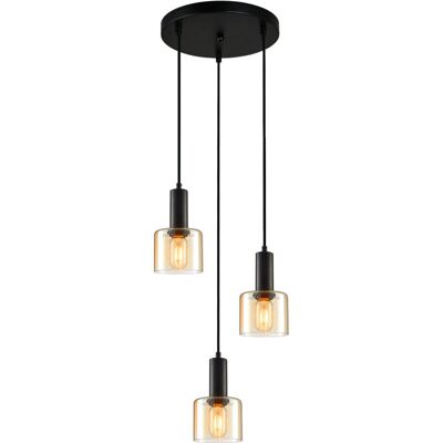 Santia Lámpara De Techo Colgante Moderna De 3 Luces, E27 - Italux Santia Lámpara De Techo Colgante Moderna De 3 Luces, E27 - Italux