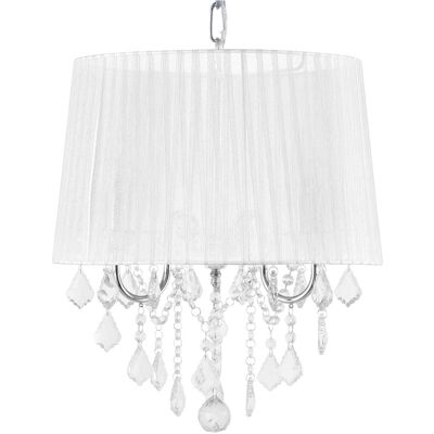 Beliani Araña de Cristal Glam de 3 Luces - Lámpara de Techo Beliani Araña de Cristal Glam de 3 Luces - Lámpara de Techo