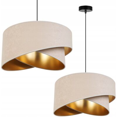 OEM Lámpara Colgante De Techo Lámpara De Techo Pantalla Dorada Terciopelo Elegante Glamour OEM Lámpara Colgante De Techo Lámpara De Techo Pantalla Dorada Terciopelo Elegante Glamour