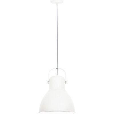 F-BRIGHT Lámpara Colgante de Metal Blanco - Luz Suspendida F-BRIGHT Lámpara Colgante de Metal Blanco - Luz Suspendida