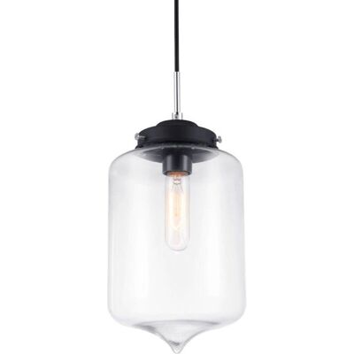 Italux Tubo - Lámpara Colgante Industrial y Retro Negra, 1 Luz, E27 Italux Tubo - Lámpara Colgante Industrial y Retro Negra, 1 Luz, E27
