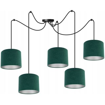 OEM Lámpara Colgante, Lámpara De Techo, Cromada, Pantalla De Terciopelo OEM Lámpara Colgante, Lámpara De Techo, Cromada, Pantalla De Terciopelo