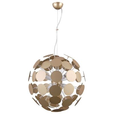 Mailone - Lámpara Colgante Modern Blanco, Dorado 6 Luces, E14 - Italux Mailone - Lámpara Colgante Modern Blanco, Dorado 6 Luces, E14 - Italux
