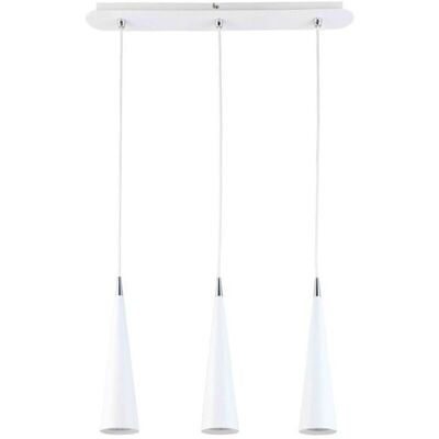 Italux Pietro WH - Lámpara Colgante Moderna Blanca 3 Luz LED GU10 Italux Pietro WH - Lámpara Colgante Moderna Blanca 3 Luz LED GU10