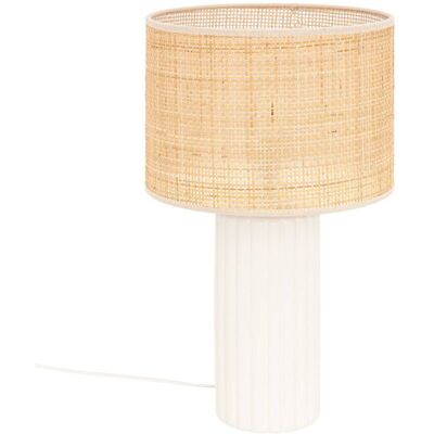 Atmosphera - Lámpara De Cerámica Blanca Tylia H47cm Créateur D'Intérieur Atmosphera - Lámpara De Cerámica Blanca Tylia H47cm Créateur D'Intérieur