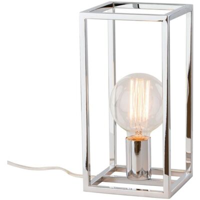 Sigalo - Lámpara De Mesa Industrial Y Retro Cromo 1 Luz, E27 - Italux Sigalo - Lámpara De Mesa Industrial Y Retro Cromo 1 Luz, E27 - Italux