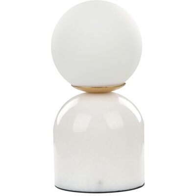 Lámpara de Mesa de Mármol Blanco Beliani - Diseño Moderno Decoración Hogar Lámpara de Mesa de Mármol Blanco Beliani - Diseño Moderno Decoración Hogar