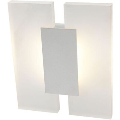 Italux - Jacob - Lámpara De Pared Led Moderna Blanca, Blanco Cálido 3000k 420lm Italux - Jacob - Lámpara De Pared Led Moderna Blanca, Blanco Cálido 3000k 420lm