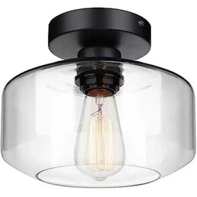OEM Lámpara De Techo Industrial Semiempotrada, Pantalla De Araña De Cristal Transparente, Iluminación De Pasillo Estilo Granja, Lámpara De Araña Retro OEM Lámpara De Techo Industrial Semiempotrada, Pantalla De Araña De Cristal Transparente, Iluminación De Pasillo Estilo Granja, Lámpara De Araña Retro
