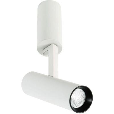 Luminaria De Superficie Led Bocca Italux Blanca, Orientable Slc74055/18w 3000k Wh+bl Luminaria De Superficie Led Bocca Italux Blanca, Orientable Slc74055/18w 3000k Wh+bl