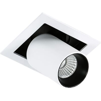 Luminaria Empotrada Mercanta Italux Blanca Móvil Gl7117-1/12w 3000k Wh+bl Luminaria Empotrada Mercanta Italux Blanca Móvil Gl7117-1/12w 3000k Wh+bl